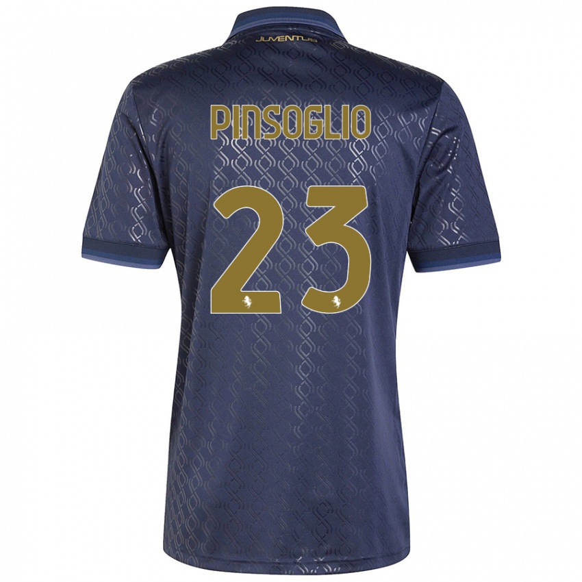 Damen Carlo Pinsoglio #23 Marineblau Ausweichtrikot Trikot 2024/25 T-Shirt Schweiz