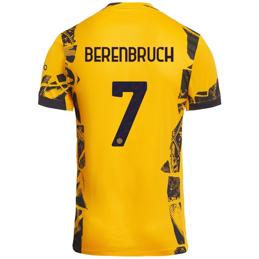 Damen Thomas Berenbruch #7 Gold Schwarz Ausweichtrikot Trikot 2024/25 T-Shirt Schweiz