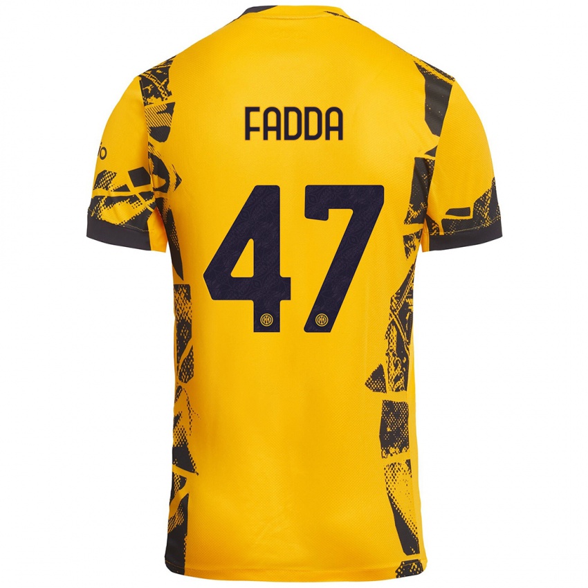 Damen Paola Fadda #47 Gold Schwarz Ausweichtrikot Trikot 2024/25 T-Shirt Schweiz