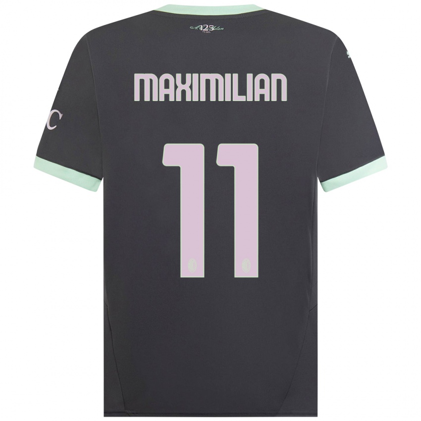 Damen Maximilian Ibrahimović #11 Grau Ausweichtrikot Trikot 2024/25 T-Shirt Schweiz