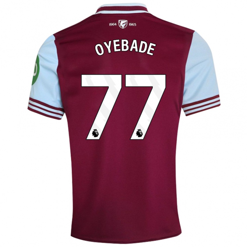 Kinder Rayan Oyebade #77 Dunkelrot Heimtrikot Trikot 2024/25 T-Shirt Schweiz