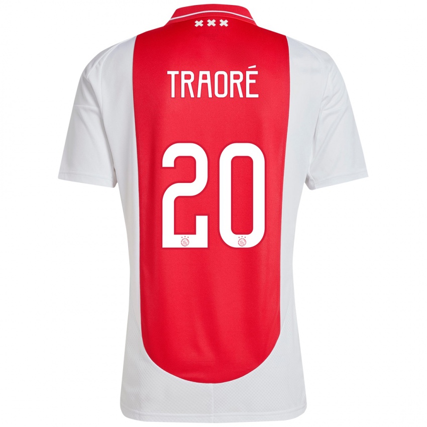 Enfant Maillot Bertrand Traoré #20 Rouge Blanc Tenues Domicile 2024/25 T-Shirt Suisse