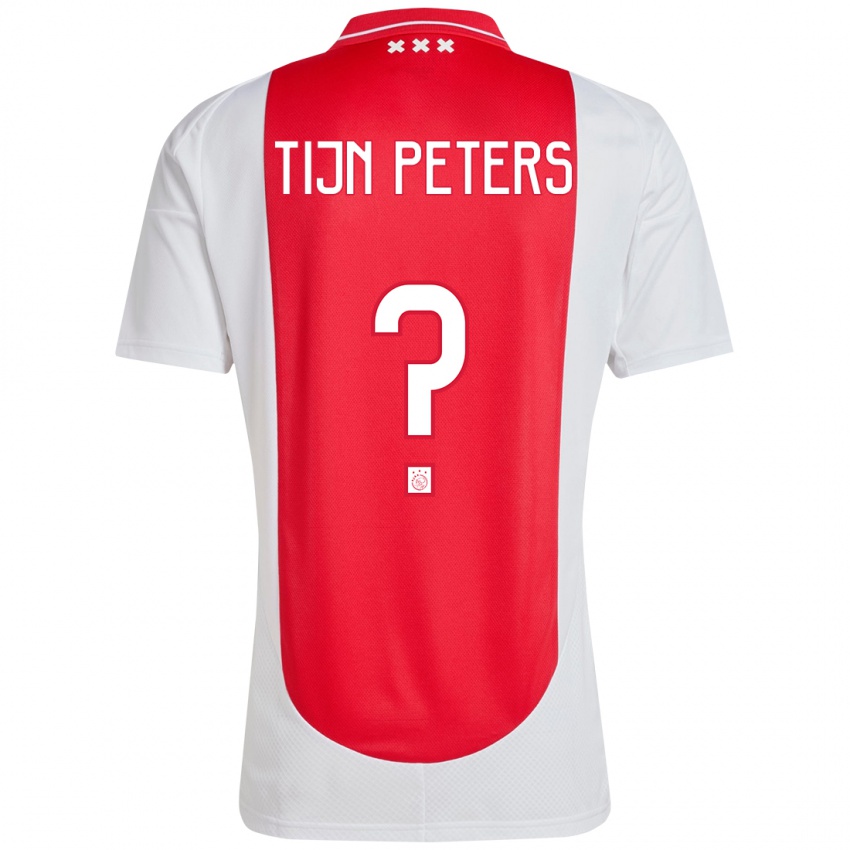 Kinder Tijn Peters #0 Rot Weiß Heimtrikot Trikot 2024/25 T-Shirt Schweiz