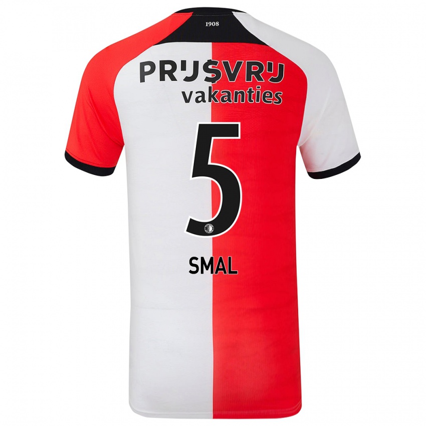 Kinder Gijs Smal #5 Rot Weiß Heimtrikot Trikot 2024/25 T-Shirt Schweiz