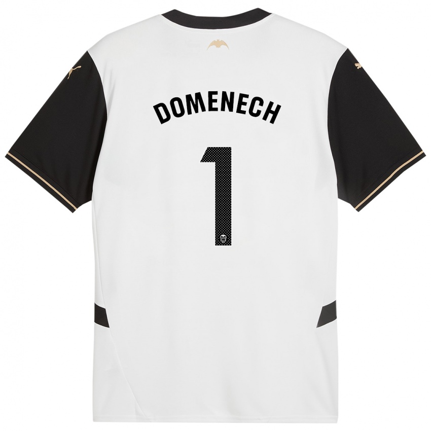 Enfant Maillot Jaume Domenech #1 Blanc Noir Tenues Domicile 2024/25 T-Shirt Suisse