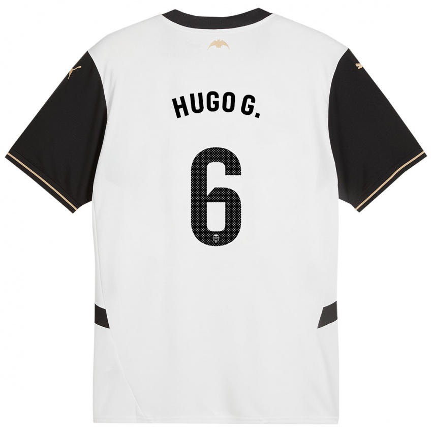 Kinder Hugo Guillamon #6 Weiß Schwarz Heimtrikot Trikot 2024/25 T-Shirt Schweiz