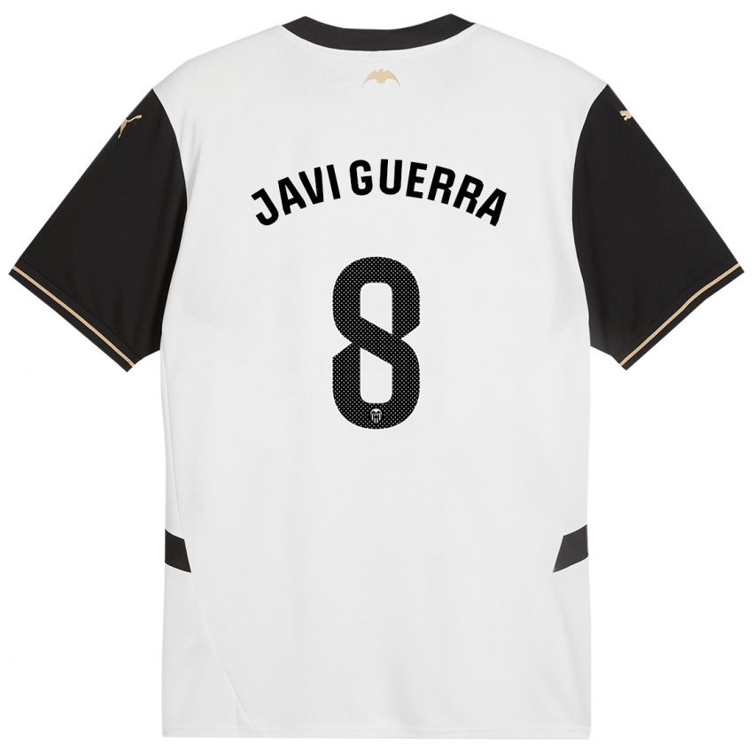 Enfant Maillot Javi Guerra #8 Blanc Noir Tenues Domicile 2024/25 T-Shirt Suisse