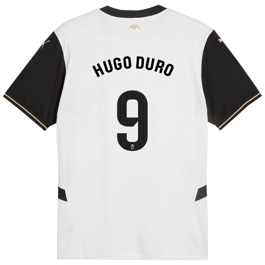 Enfant Maillot Hugo Duro #9 Blanc Noir Tenues Domicile 2024/25 T-Shirt Suisse