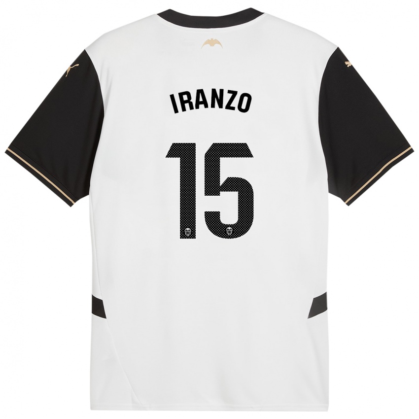 Enfant Maillot Rubén Iranzo #15 Blanc Noir Tenues Domicile 2024/25 T-Shirt Suisse