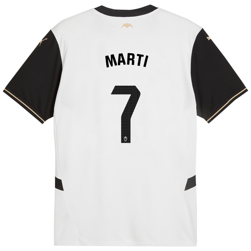 Enfant Maillot Marina Martí #7 Blanc Noir Tenues Domicile 2024/25 T-Shirt Suisse