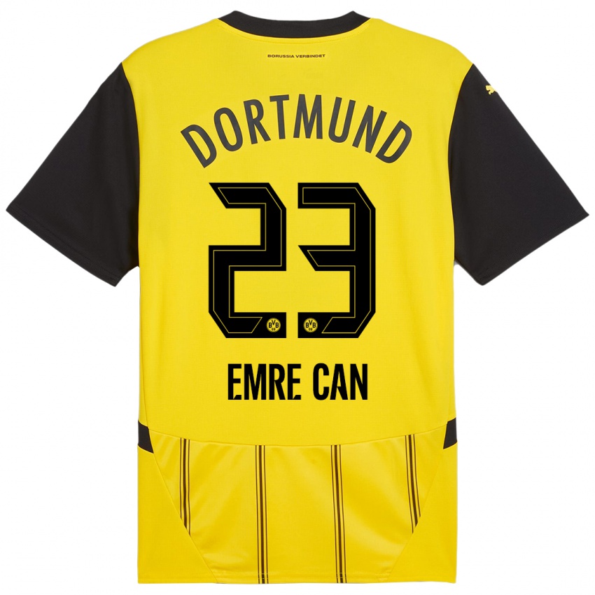 Enfant Maillot Emre Can #23 Jaune Noir Tenues Domicile 2024/25 T-Shirt Suisse