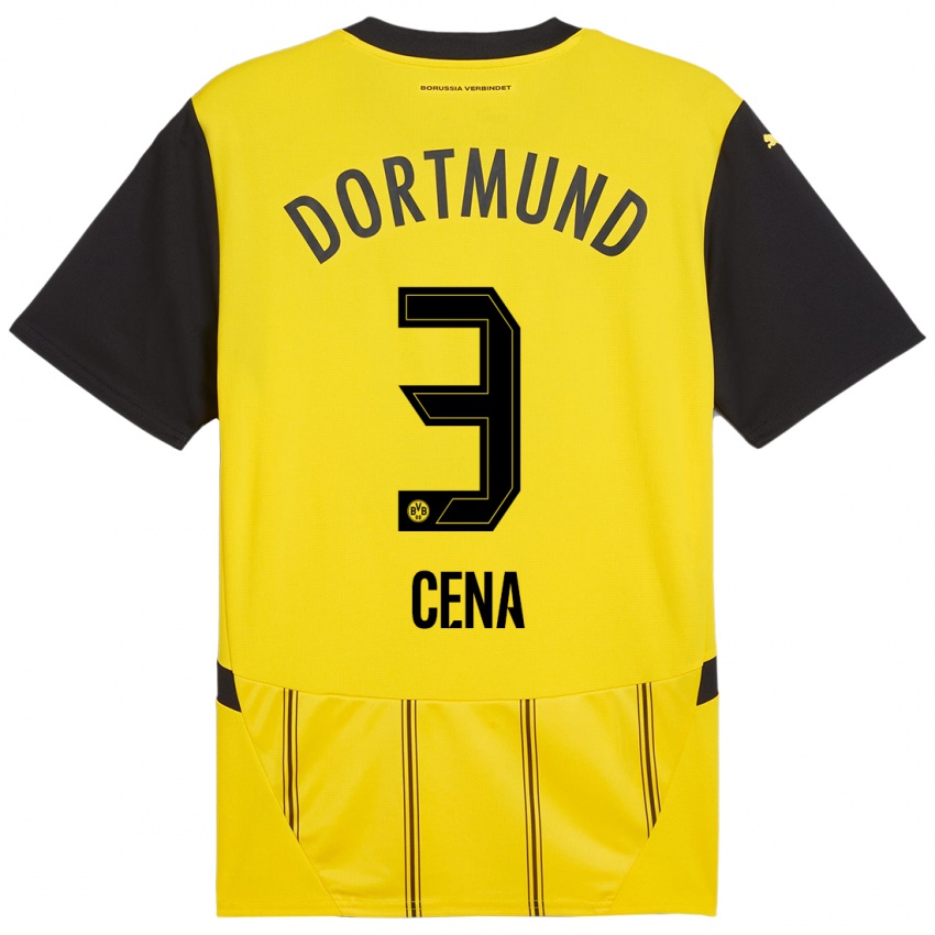 Enfant Maillot Valon Cena #3 Jaune Noir Tenues Domicile 2024/25 T-Shirt Suisse