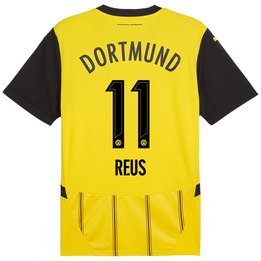 Enfant Maillot Marco Reus #11 Jaune Noir Tenues Domicile 2024/25 T-Shirt Suisse