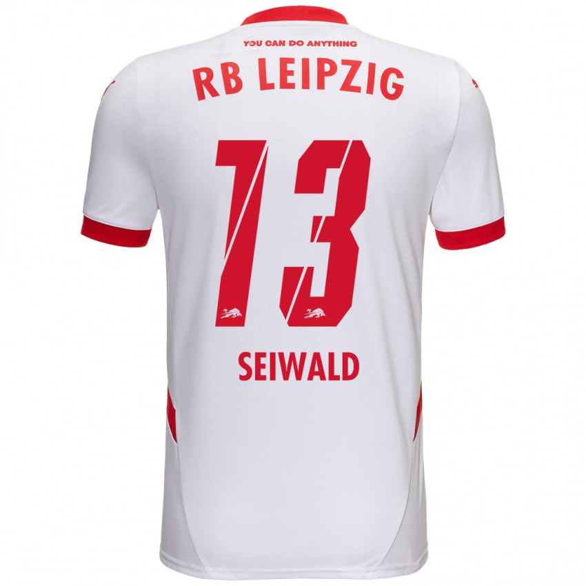 Kinder Nicolas Seiwald #13 Weiß Rot Heimtrikot Trikot 2024/25 T-Shirt Schweiz