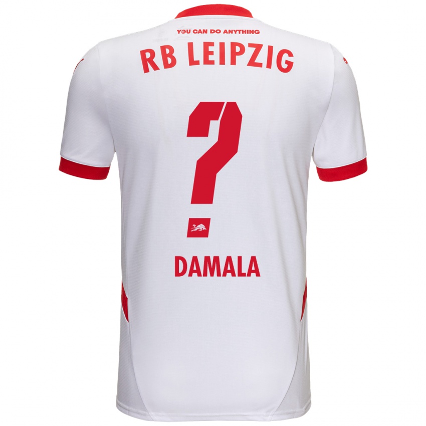 Kinder Bilal Damala #0 Weiß Rot Heimtrikot Trikot 2024/25 T-Shirt Schweiz