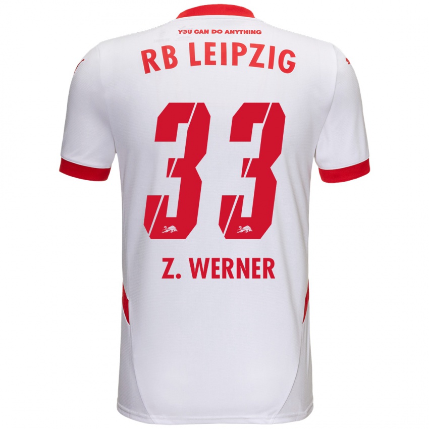 Kinder Zoé Werner #33 Weiß Rot Heimtrikot Trikot 2024/25 T-Shirt Schweiz