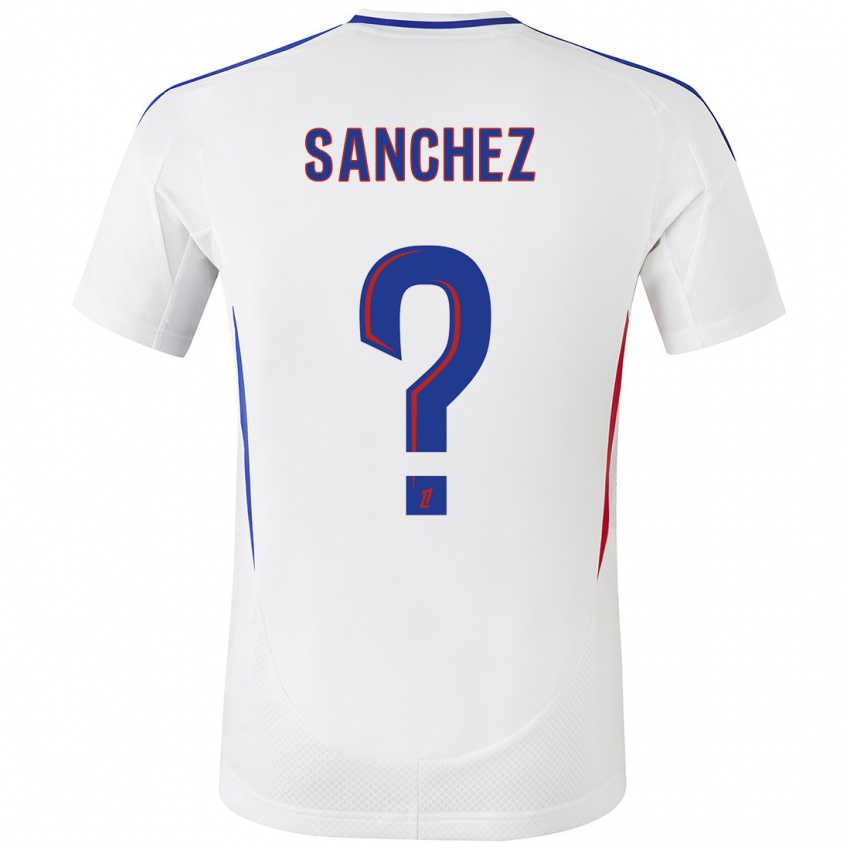 Kinder Florent Sanchez #0 Weiß Blau Heimtrikot Trikot 2024/25 T-Shirt Schweiz