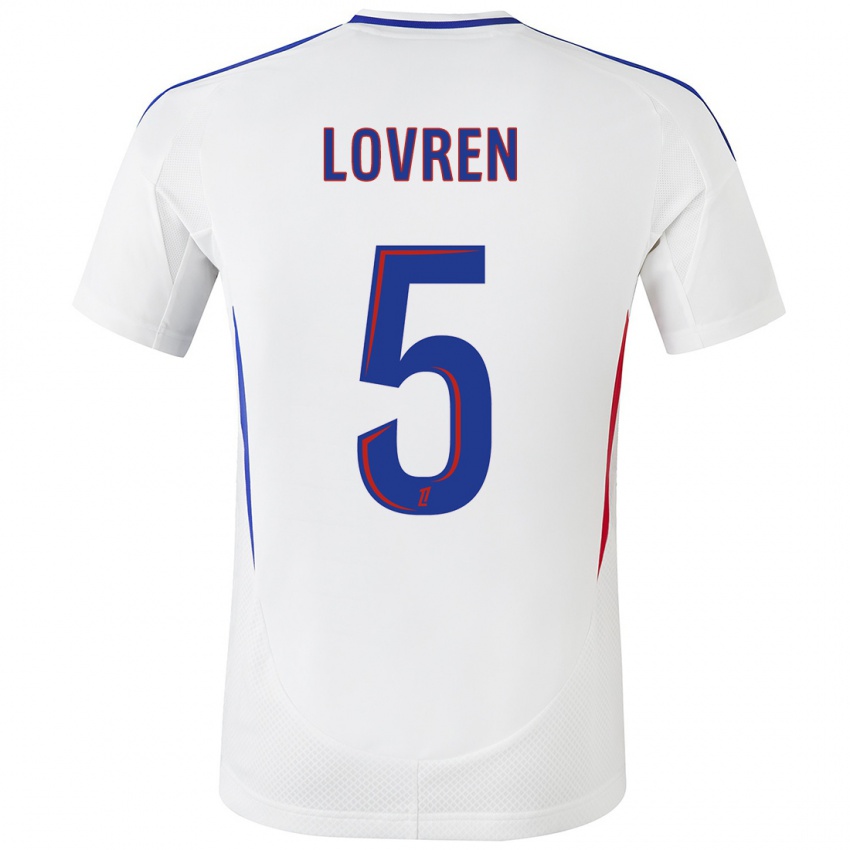 Kinder Dejan Lovren #5 Weiß Blau Heimtrikot Trikot 2024/25 T-Shirt Schweiz