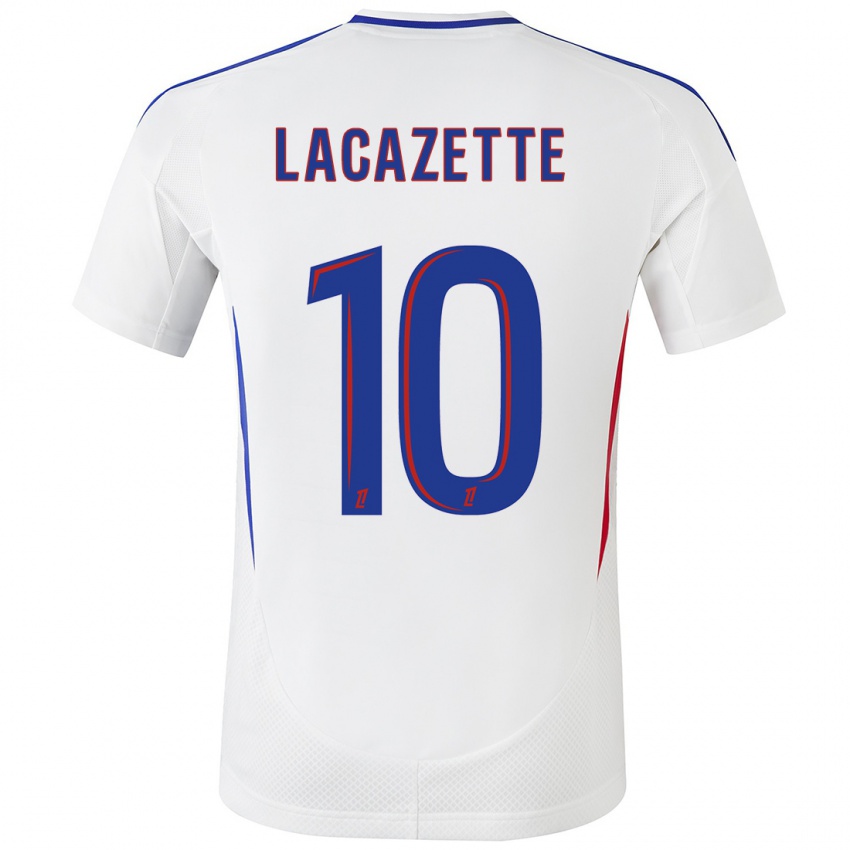 Kinder Alexandre Lacazette #10 Weiß Blau Heimtrikot Trikot 2024/25 T-Shirt Schweiz