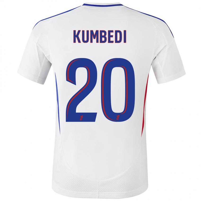 Kinder Saël Kumbedi #20 Weiß Blau Heimtrikot Trikot 2024/25 T-Shirt Schweiz