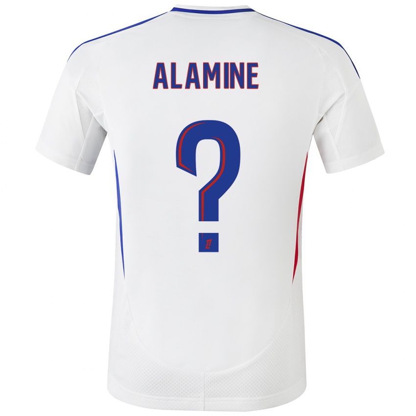 Kinder Ali Alamine #0 Weiß Blau Heimtrikot Trikot 2024/25 T-Shirt Schweiz