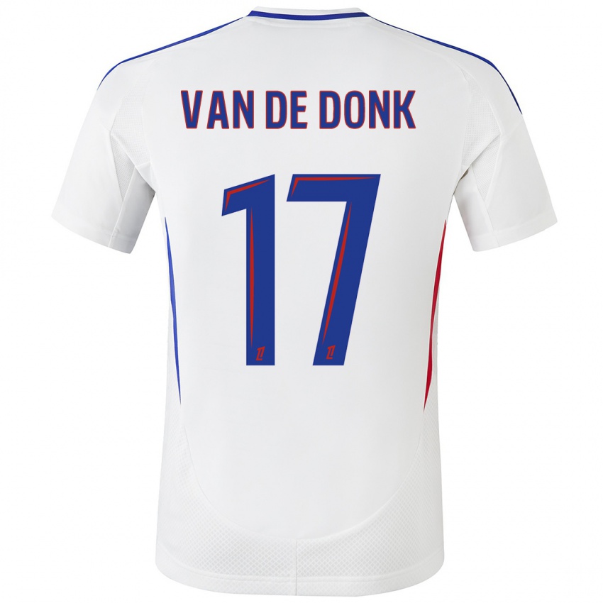 Kinder Danielle Van De Donk #17 Weiß Blau Heimtrikot Trikot 2024/25 T-Shirt Schweiz