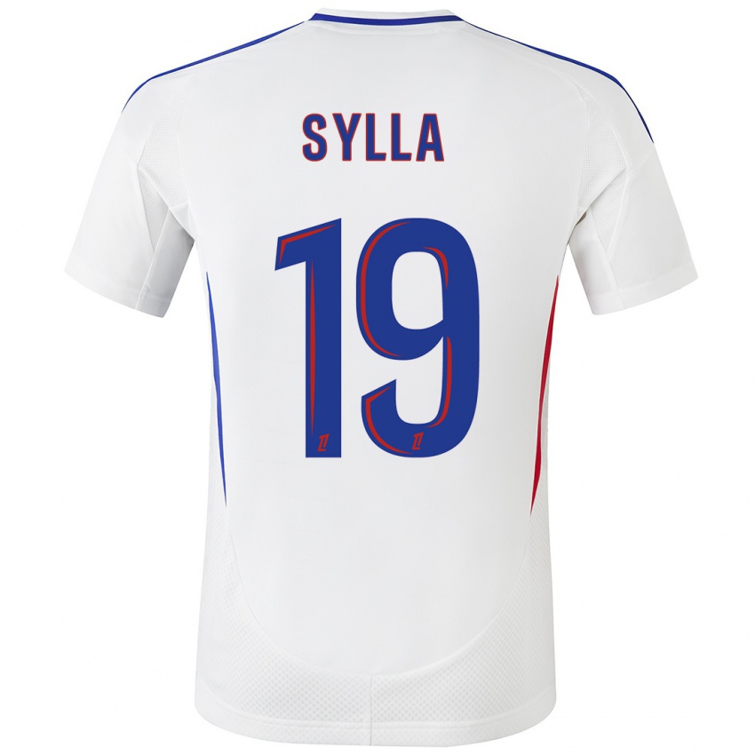 Kinder Kysha Sylla #19 Weiß Blau Heimtrikot Trikot 2024/25 T-Shirt Schweiz