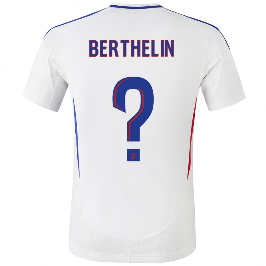 Kinder Romain Berthelin #0 Weiß Blau Heimtrikot Trikot 2024/25 T-Shirt Schweiz