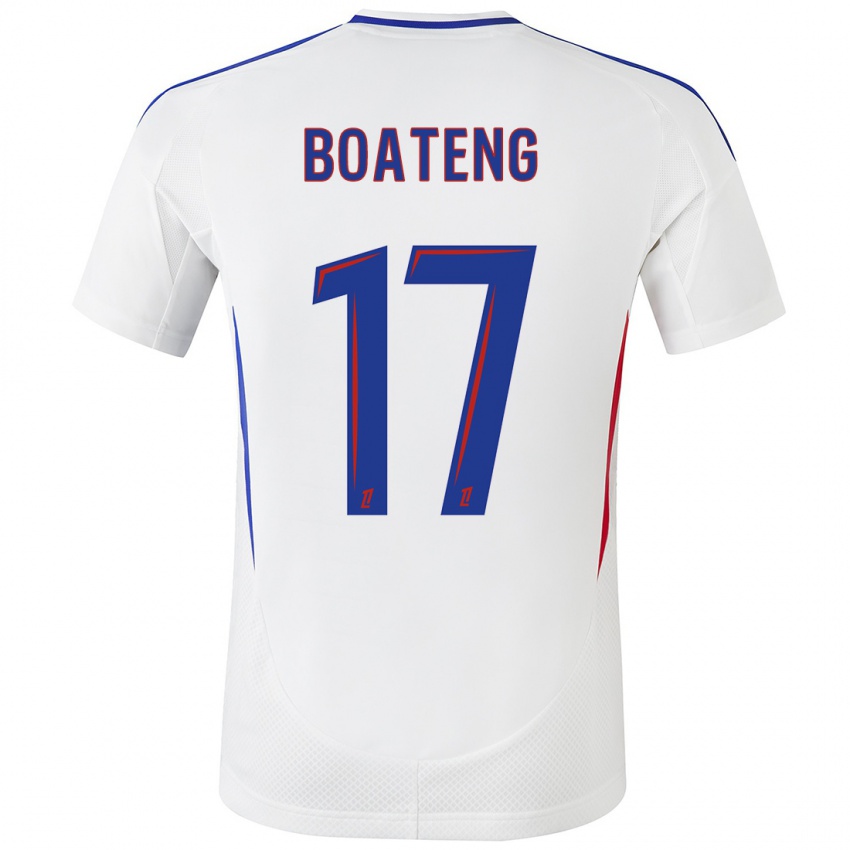 Kinder Jerome Boateng #17 Weiß Blau Heimtrikot Trikot 2024/25 T-Shirt Schweiz