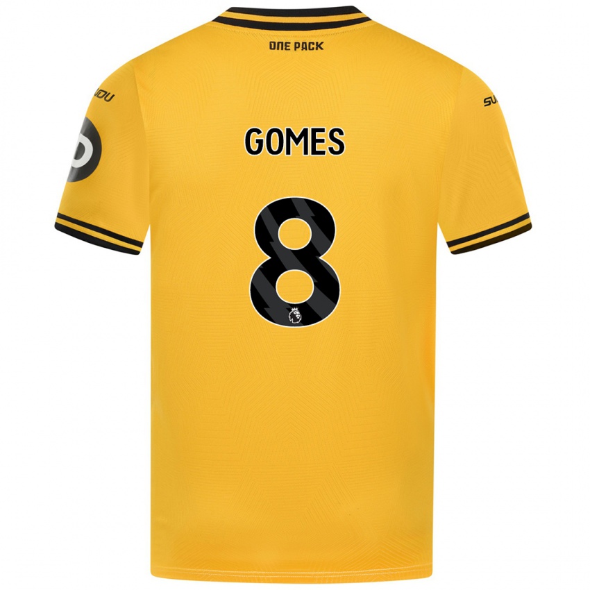 Kinder Joao Gomes #8 Gelb Heimtrikot Trikot 2024/25 T-Shirt Schweiz