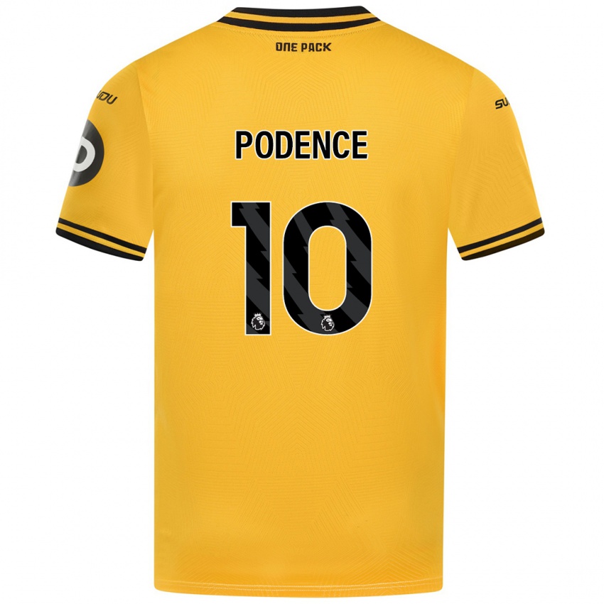 Kinder Daniel Podence #10 Gelb Heimtrikot Trikot 2024/25 T-Shirt Schweiz