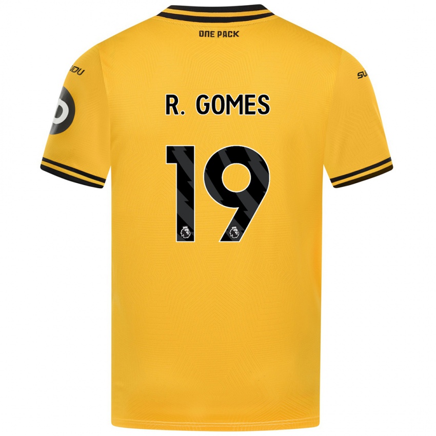 Kinder Rodrigo Gomes #19 Gelb Heimtrikot Trikot 2024/25 T-Shirt Schweiz