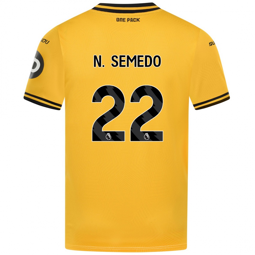 Kinder Nelson Semedo #22 Gelb Heimtrikot Trikot 2024/25 T-Shirt Schweiz