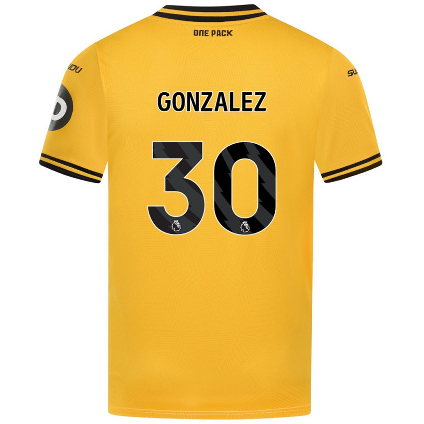 Kinder Enso González #30 Gelb Heimtrikot Trikot 2024/25 T-Shirt Schweiz