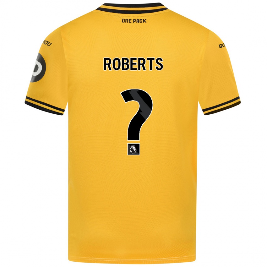 Enfant Maillot Tyler Roberts #0 Jaune Tenues Domicile 2024/25 T-Shirt Suisse