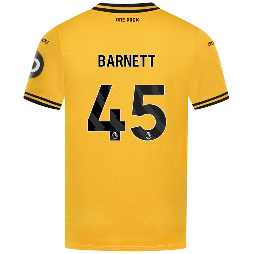 Kinder Ty Barnett #45 Gelb Heimtrikot Trikot 2024/25 T-Shirt Schweiz