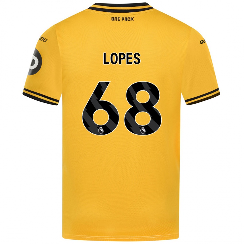 Kinder Leo Lopes #68 Gelb Heimtrikot Trikot 2024/25 T-Shirt Schweiz