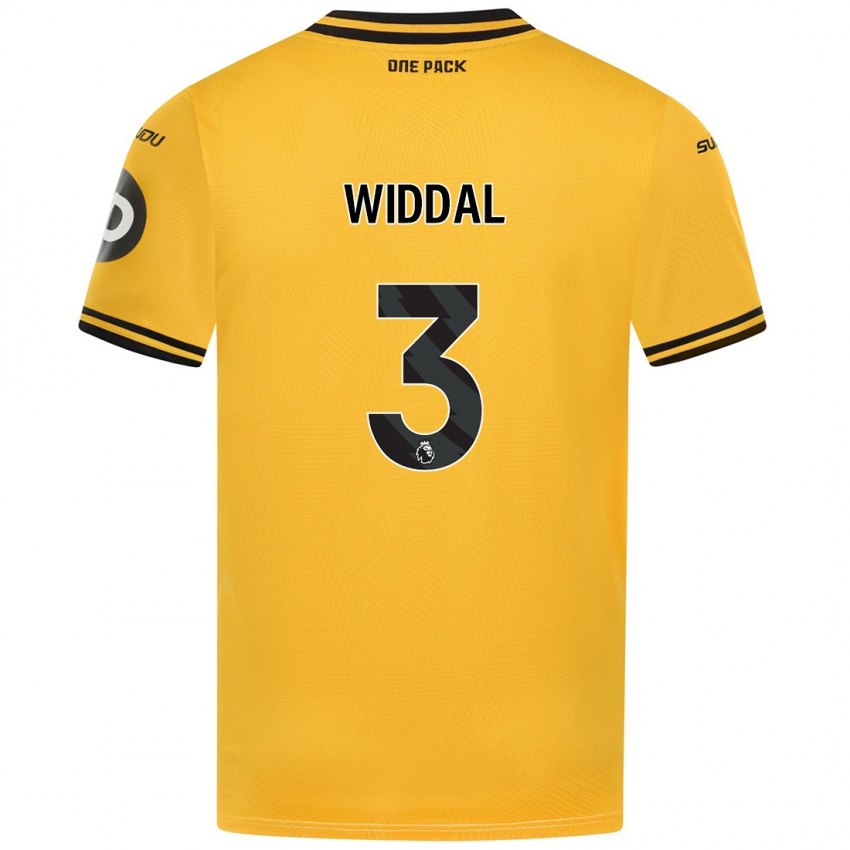 Kinder Natalie Widdal #3 Gelb Heimtrikot Trikot 2024/25 T-Shirt Schweiz