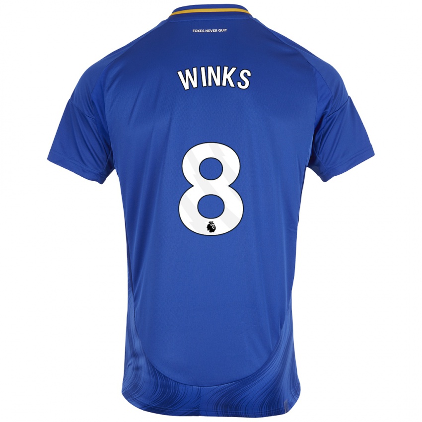 Kinder Harry Winks #8 Blau Weiß Heimtrikot Trikot 2024/25 T-Shirt Schweiz