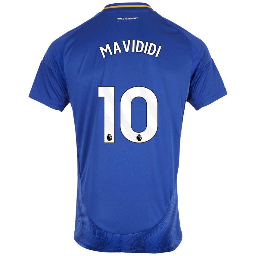 Kinder Stephy Mavididi #10 Blau Weiß Heimtrikot Trikot 2024/25 T-Shirt Schweiz