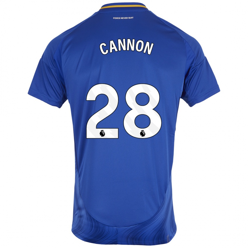 Kinder Thomas Cannon #28 Blau Weiß Heimtrikot Trikot 2024/25 T-Shirt Schweiz