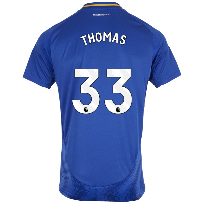 Kinder Luke Thomas #33 Blau Weiß Heimtrikot Trikot 2024/25 T-Shirt Schweiz