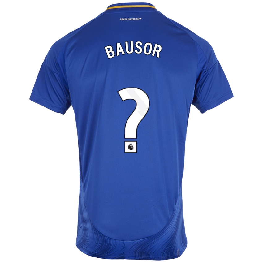 Kinder Stevie Bausor #0 Blau Weiß Heimtrikot Trikot 2024/25 T-Shirt Schweiz