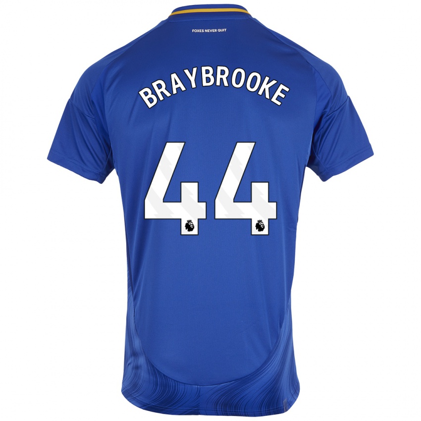 Kinder Sammy Braybrooke #44 Blau Weiß Heimtrikot Trikot 2024/25 T-Shirt Schweiz