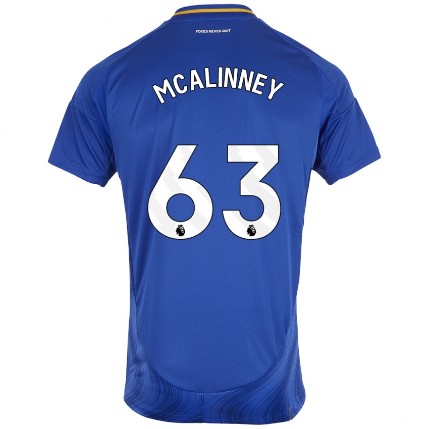 Kinder Liam Mcalinney #63 Blau Weiß Heimtrikot Trikot 2024/25 T-Shirt Schweiz