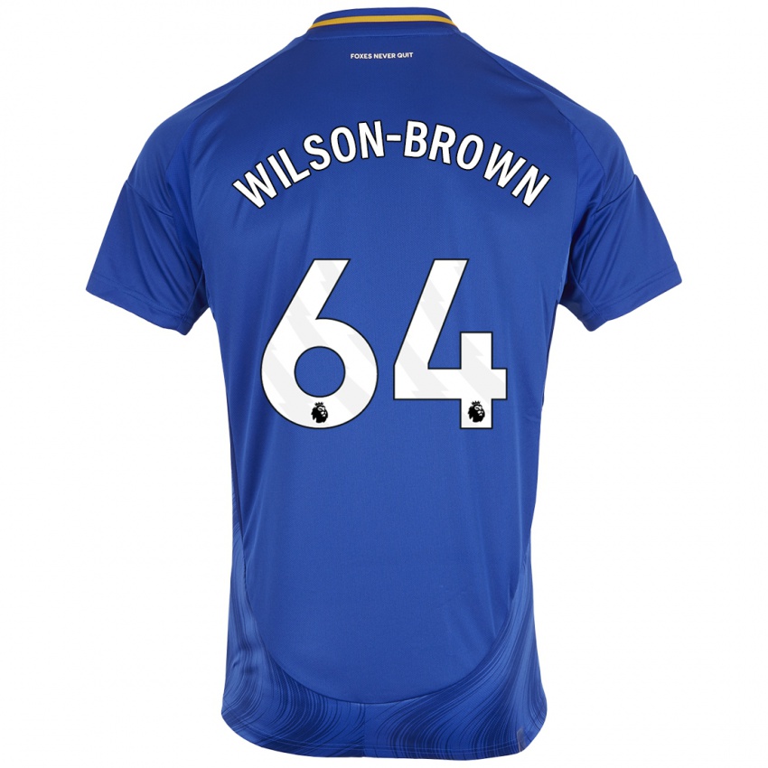 Kinder Thomas Wilson-Brown #64 Blau Weiß Heimtrikot Trikot 2024/25 T-Shirt Schweiz