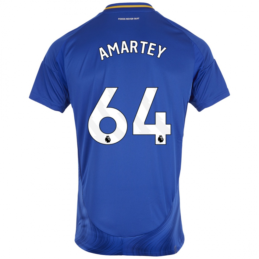 Kinder Bobby Amartey #64 Blau Weiß Heimtrikot Trikot 2024/25 T-Shirt Schweiz