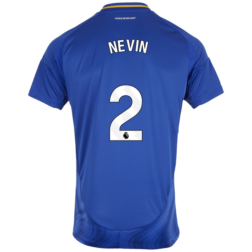 Kinder Courtney Nevin #2 Blau Weiß Heimtrikot Trikot 2024/25 T-Shirt Schweiz