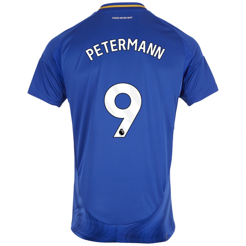 Kinder Lena Petermann #9 Blau Weiß Heimtrikot Trikot 2024/25 T-Shirt Schweiz