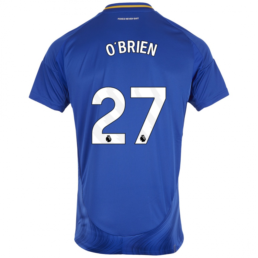 Kinder Shannon O'brien #27 Blau Weiß Heimtrikot Trikot 2024/25 T-Shirt Schweiz